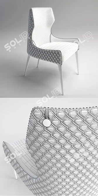 Italian Piola Chair: Stylish Design & Superior Comfort 3D model image 3
