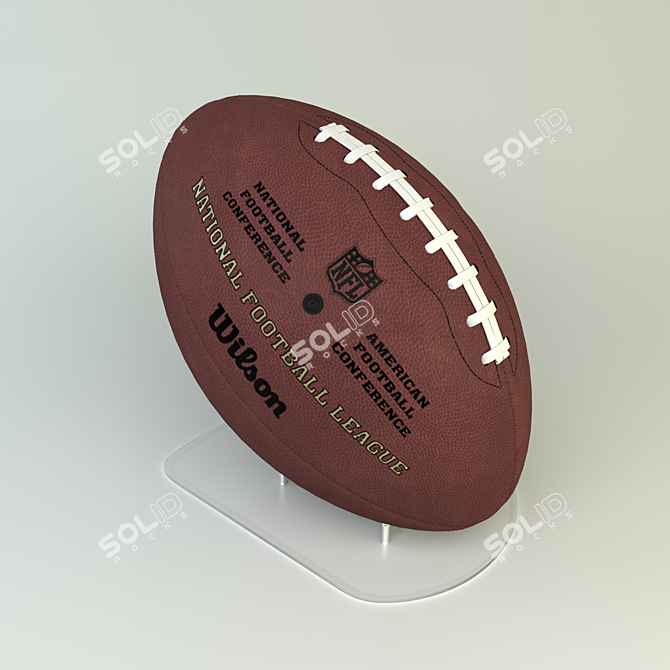 Wilson Duke NFL Official Ball 3D model image 2