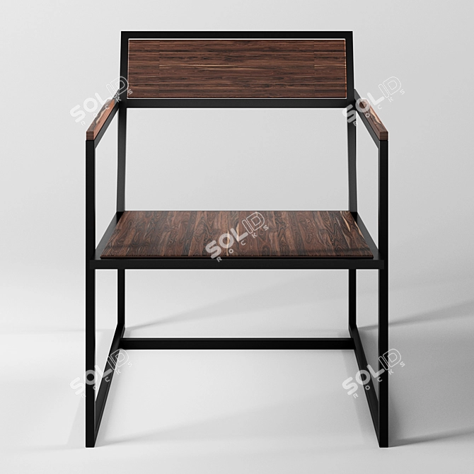 Urban Loft Bar Stool 3D model image 2