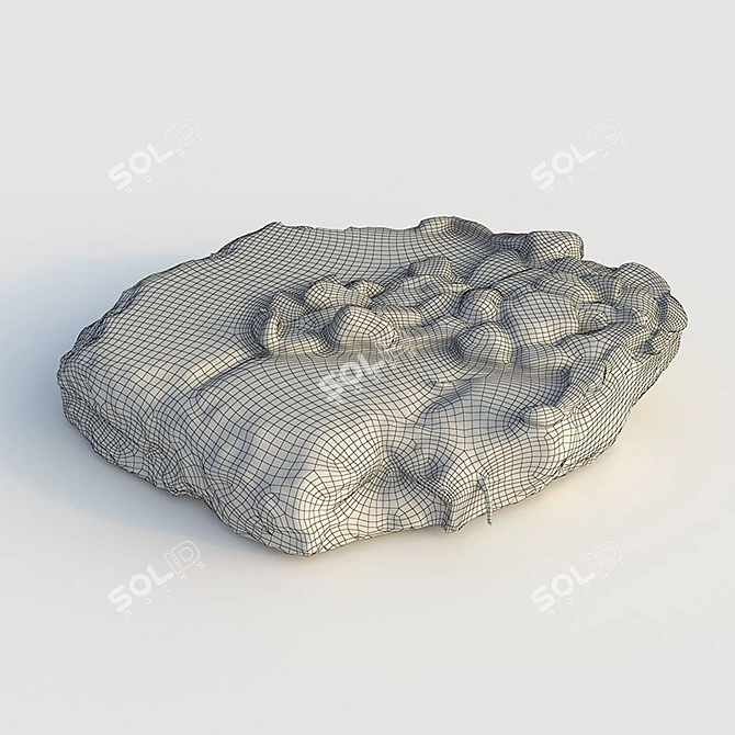 Rubble Building Plate Chip 3D model image 3