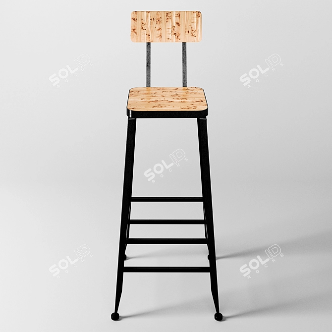 Urban Loft Bar Stool 3D model image 2