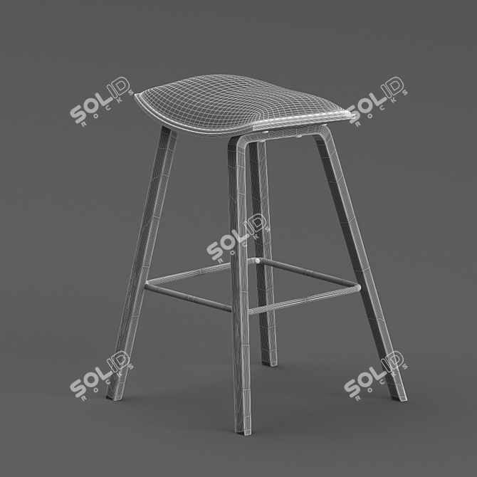 Denis Modern Bar Chair 3D model image 3