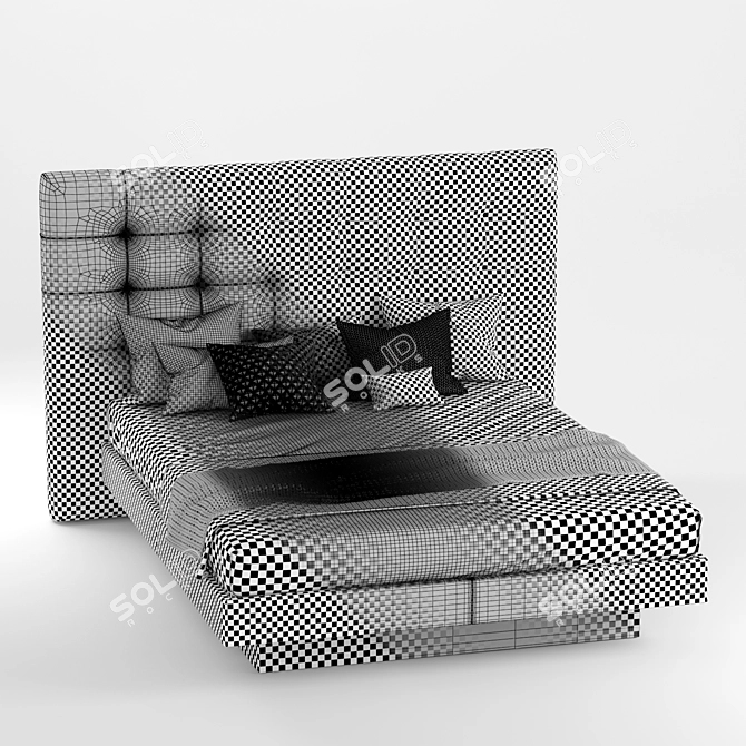 Frida Ennio Arosio Bed: Timeless Elegance for Your Bedroom 3D model image 3