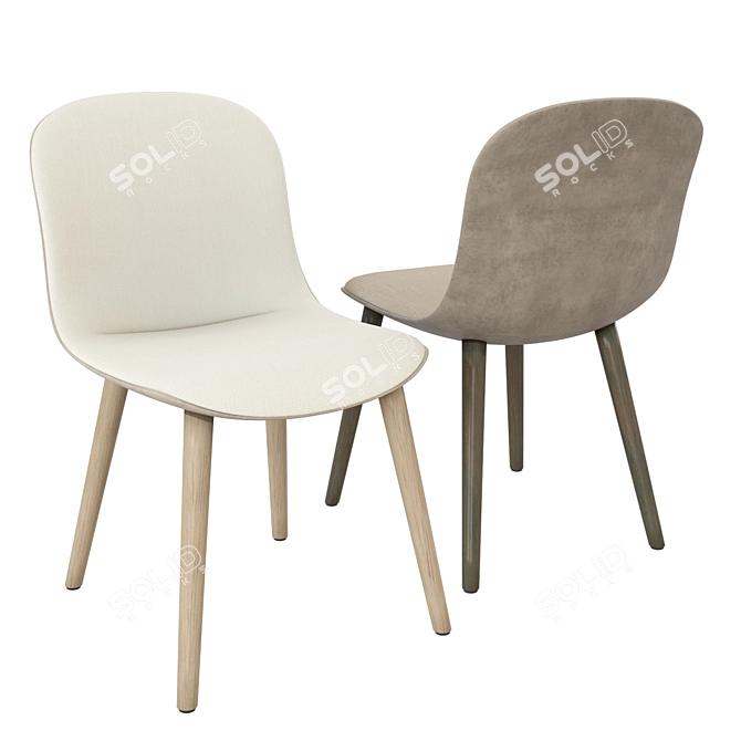 Sleek and Stylish Mad Dining Chair 3D model image 2