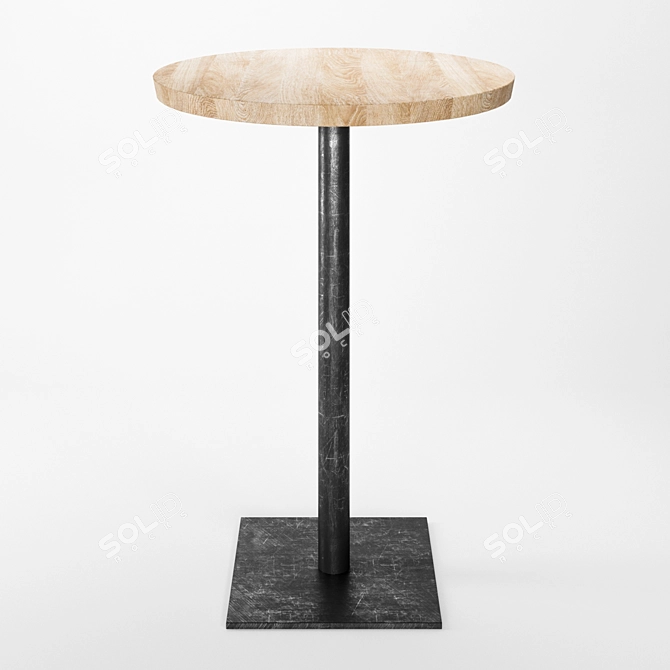 Urban Loft Bar Table 3D model image 2