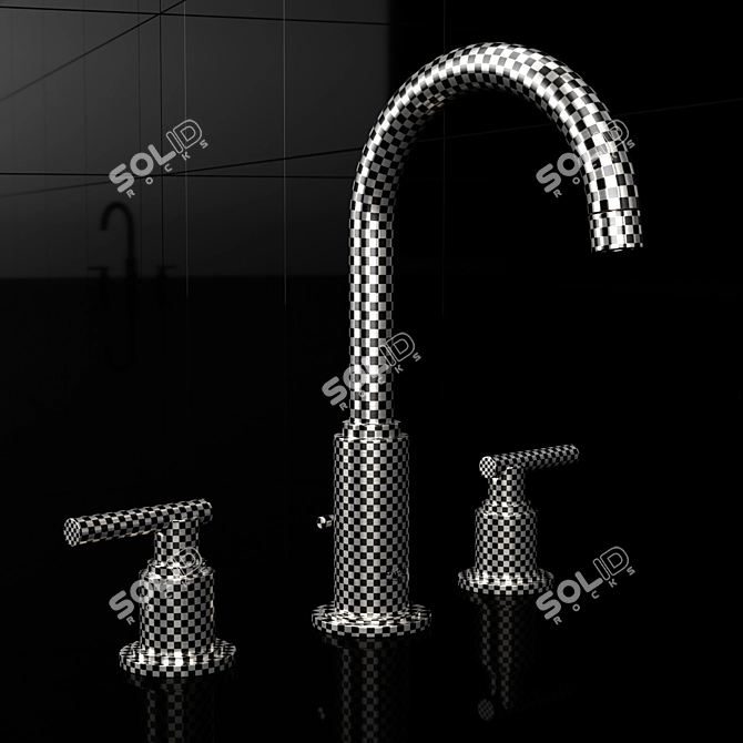 Sleek Grohe Atrio Bathroom Faucet 3D model image 2