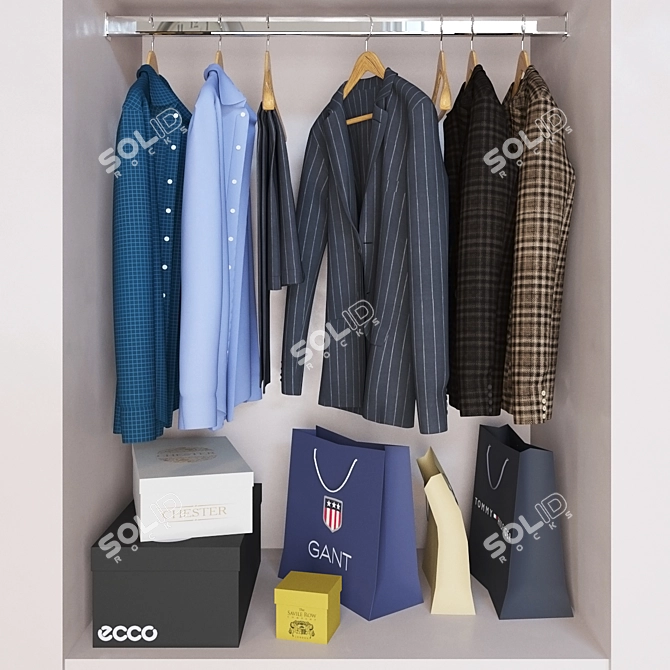 Wardrobe Essentials Set 3D model image 1