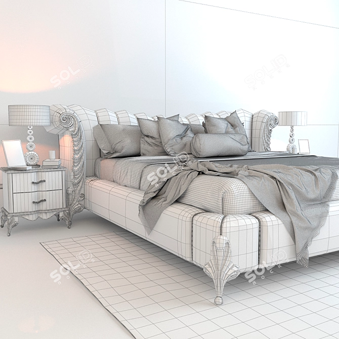 Elegant Vogue Evo - A Stylish Bedroom Solution 3D model image 3