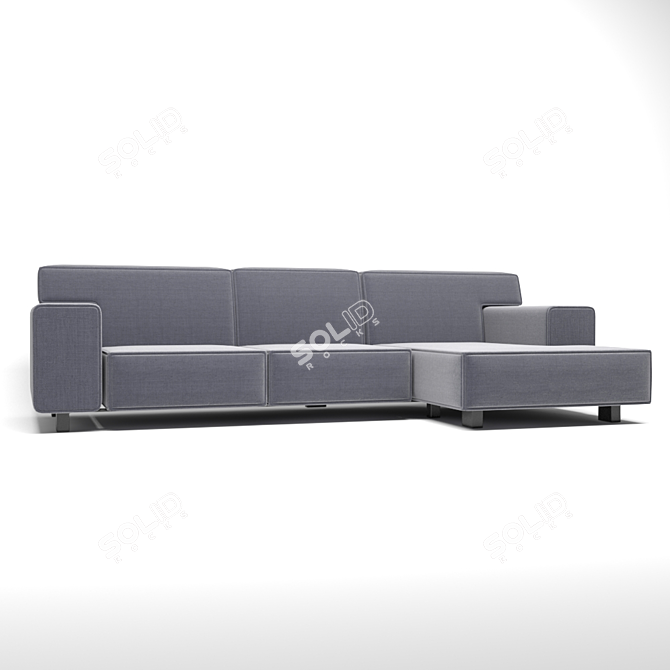 Femme 2F + CHL: Elegant Sofa Set 3D model image 2