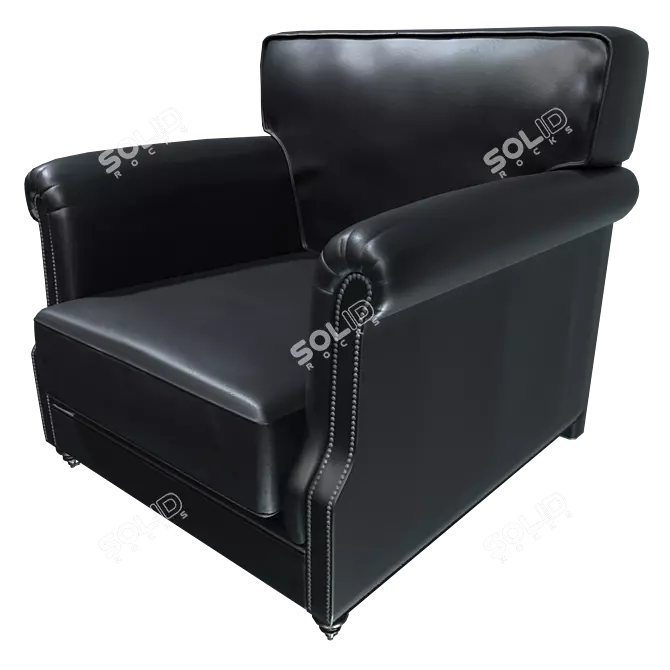 Industrial AR-Optimized Chair 3D model image 1