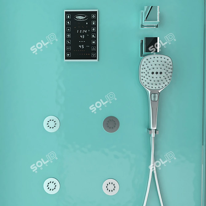 Luxury Shower Cabin: Lagard Triumph 3D model image 2