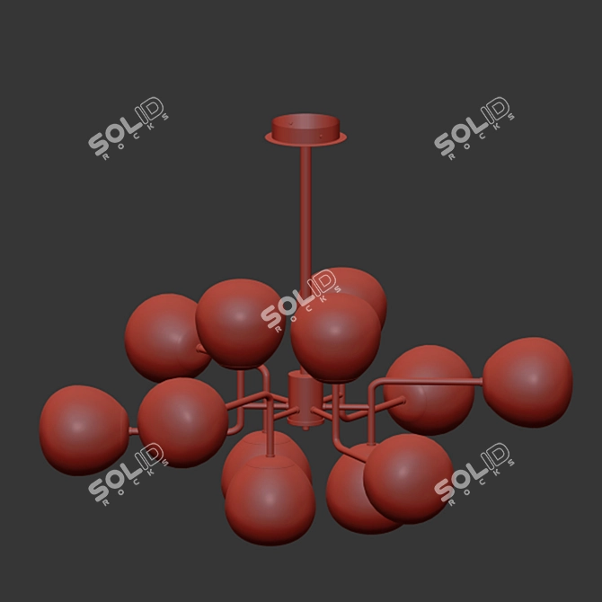 Erich Maytoni 6 Pendant Chandelier 3D model image 2