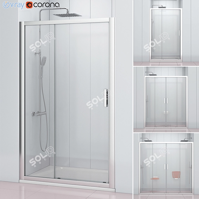 Ravak Shower Doors | 10° Design 3D model image 1