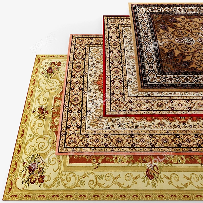 Luxury Velvet Carpet 3D model image 1