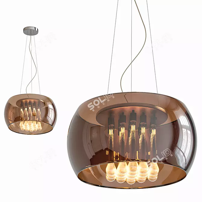Modern Argos Pendant Light 3D model image 1