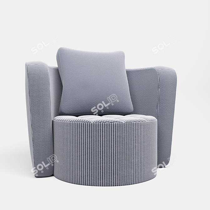 Aris Arm Chair: Sleek Design for Modern Comfort 3D model image 2