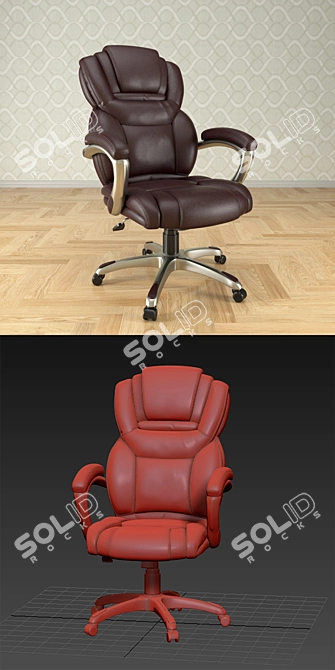 Modern Ergonomic Office Chair 3D model image 3