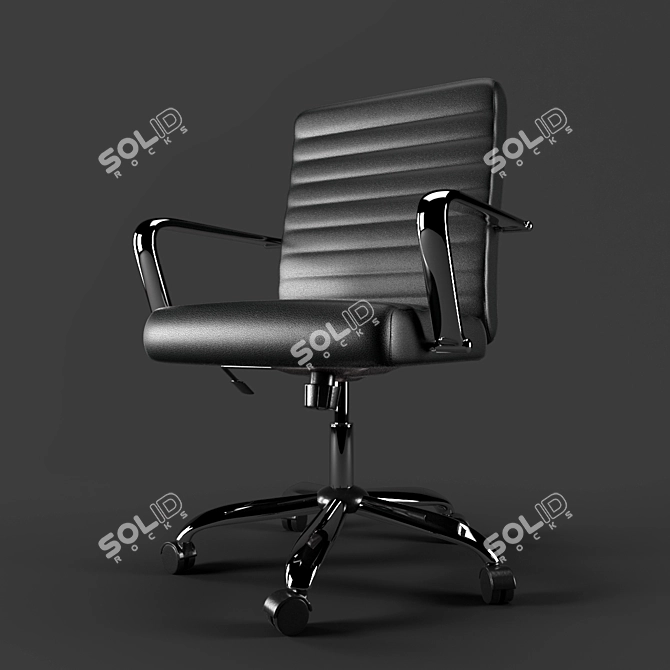 ErgoPro Seat: Office Chair 3D Model 3D model image 2