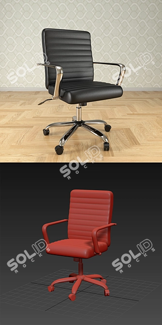 ErgoPro Seat: Office Chair 3D Model 3D model image 3