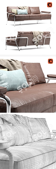Vintage Carpe Diem Sofa: Busnelli  3D model image 3