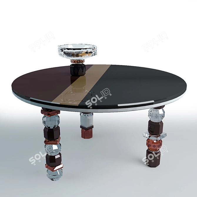 Crystal Glass Louisiana Table 3D model image 1