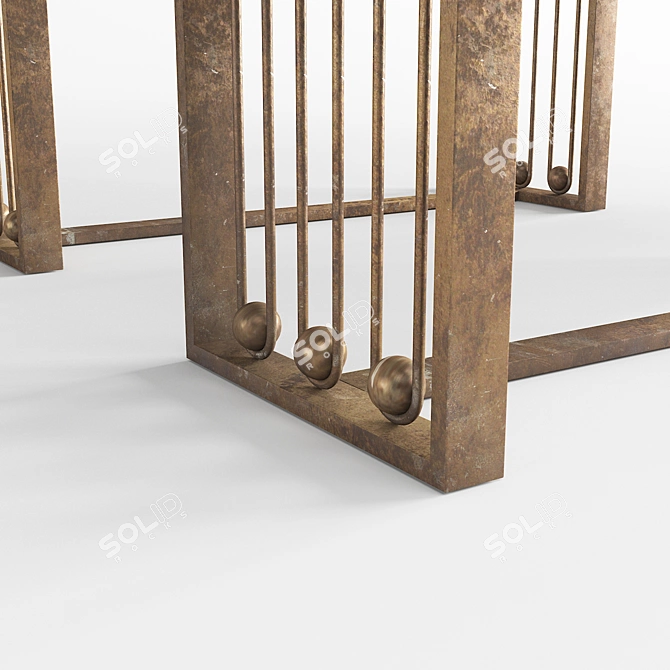 Sleek Modern Table 3D model image 3