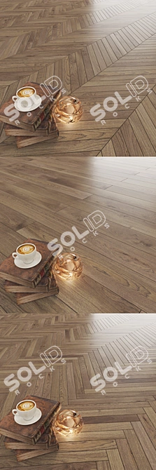 Grand Crostini Parquet: Seamless Color Correction 3D model image 2