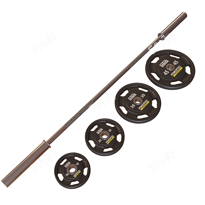 Powerful Weight Rack for Efficient Workouts 3D model image 3