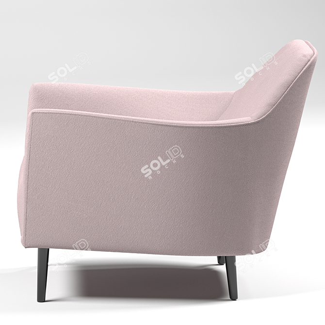 Color Adjustable Ell Chair 3D model image 2