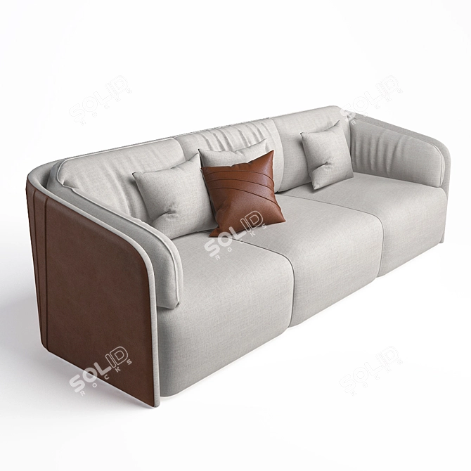 Besana Colette Sofa - Italian Elegance at its Finest 3D model image 1