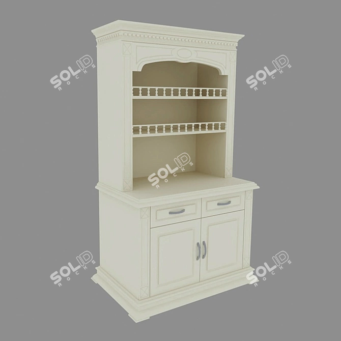 Elegant Verdi Lux Buffet 3D model image 1