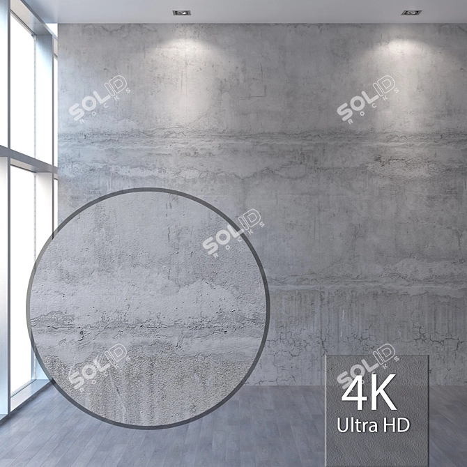 Seamless Concrete Texture - 4K Resolution 3D model image 1