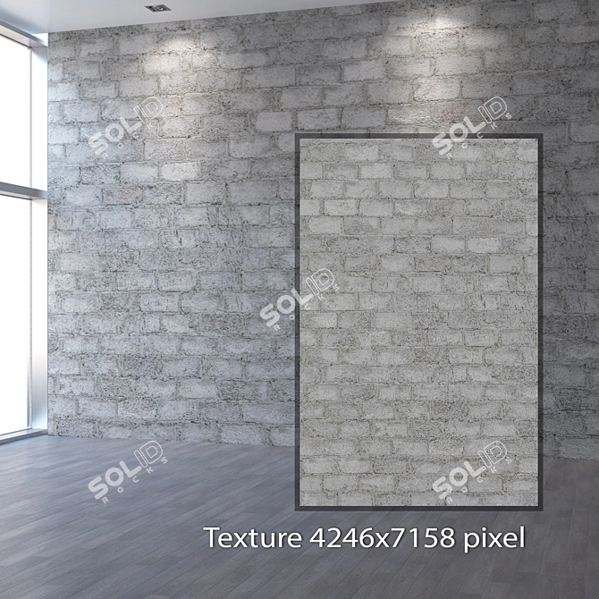 Seamless 4K Masonry Texture 3D model image 2