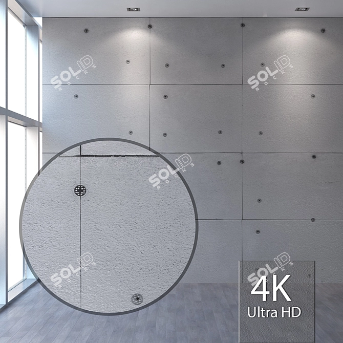Title: Seamless Concrete Wall Texture 3D model image 1
