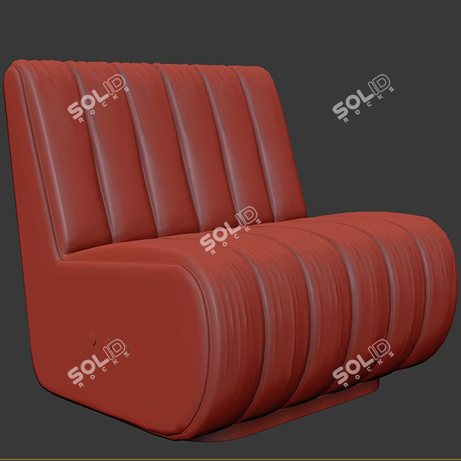 Sophia Velvet Sofa Set 3D model image 3