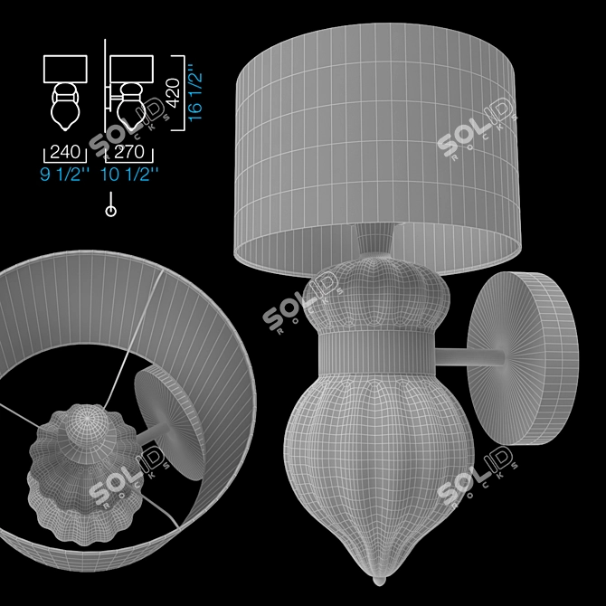 Medina Sconce: Italian Elegance 3D model image 2