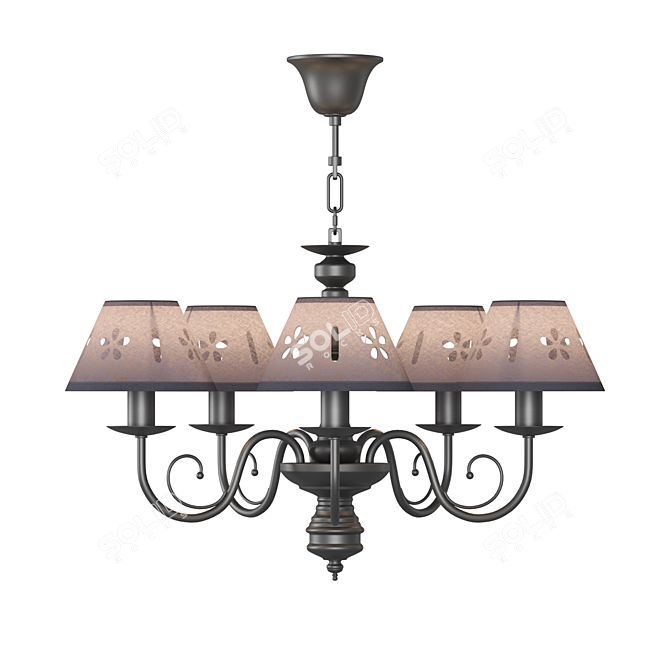 Freya Emily Modern Pendant Light 3D model image 2