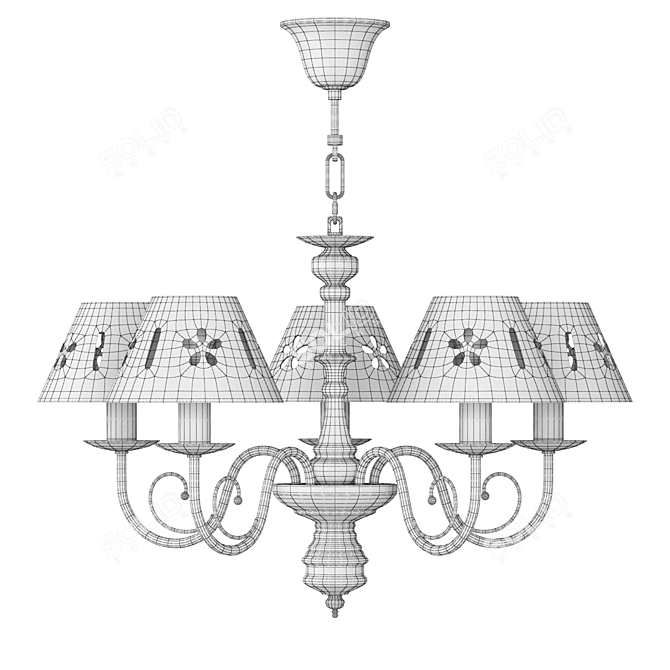 Freya Emily Modern Pendant Light 3D model image 3