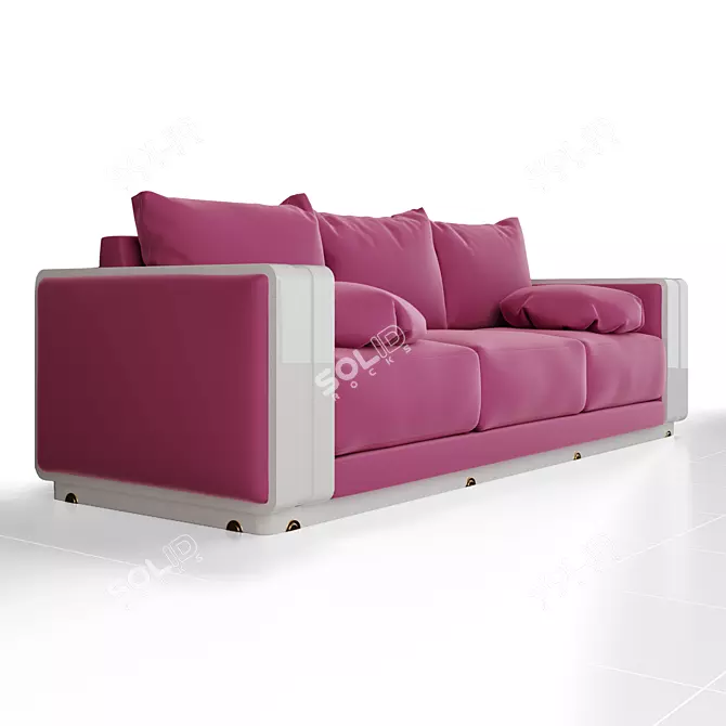 Pink Paradise Sofa 3D model image 1