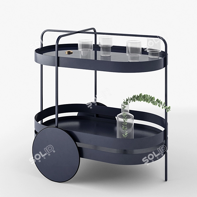 Elegant Schönbuch Grace Trolley 3D model image 1