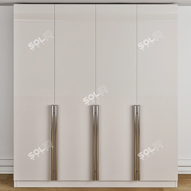 Sleek & Stylish Claremont Armoire 3D model image 2