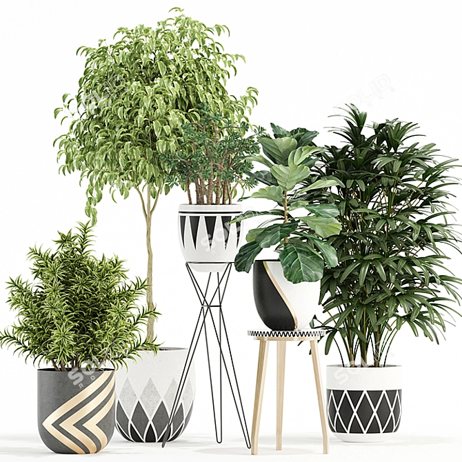 112-Piece Plant Collection: Stunning Variety! 3D model image 1
