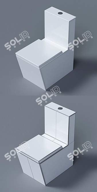 Sleek Edge Toilet: Modern Design 3D model image 3