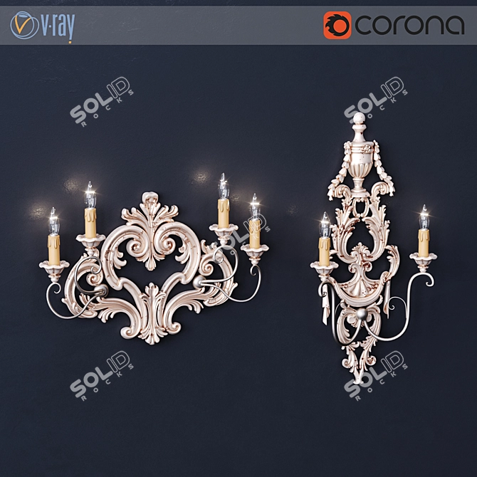 Silvano Grifoni Wall Light Fixtures 3D model image 1