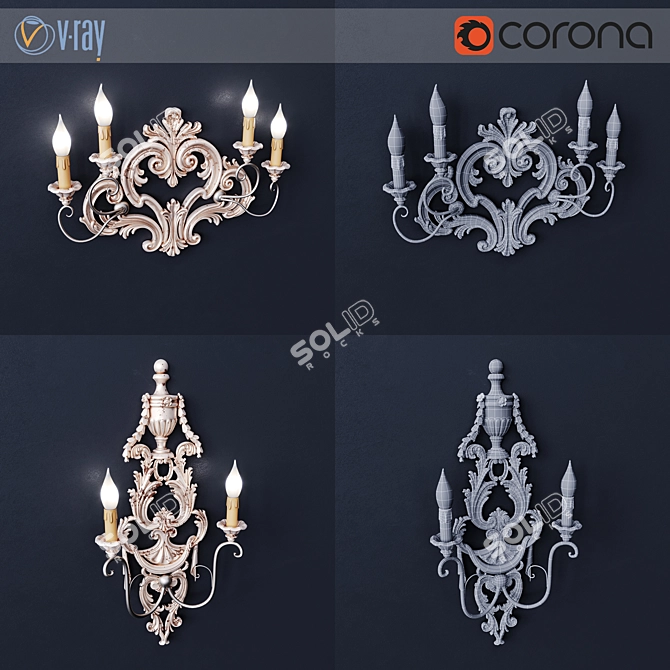 Silvano Grifoni Wall Light Fixtures 3D model image 2