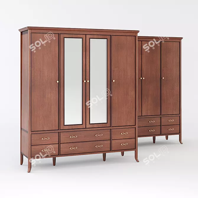 CARPENTER 309 Cabinet and Shelving Set 3D model image 1