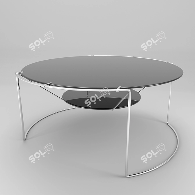 Modern Round Coffee Table 3D model image 1