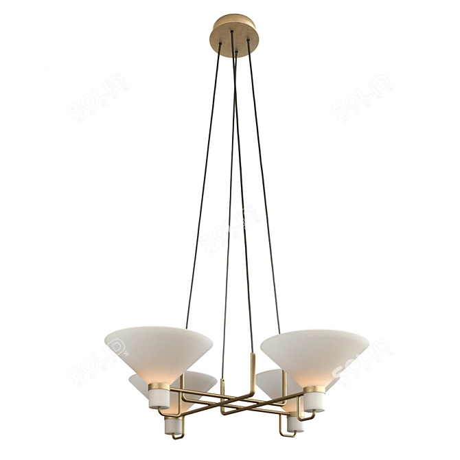 Elegant Lauriston Pendant Lighting 3D model image 1
