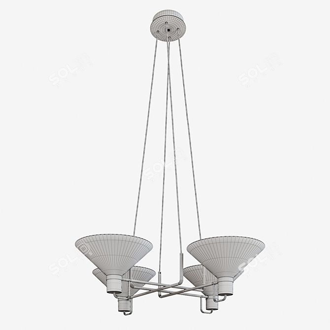 Elegant Lauriston Pendant Lighting 3D model image 3