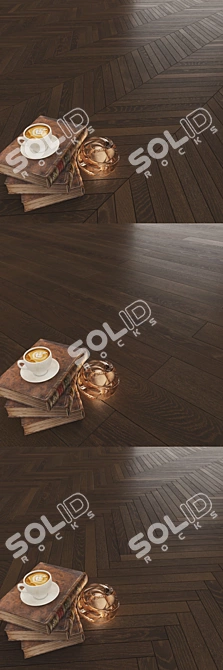 Karelia Oak Dark Chocolate Flooring 3D model image 2